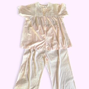 Unbranded Women's Pink and Cream Pajamas